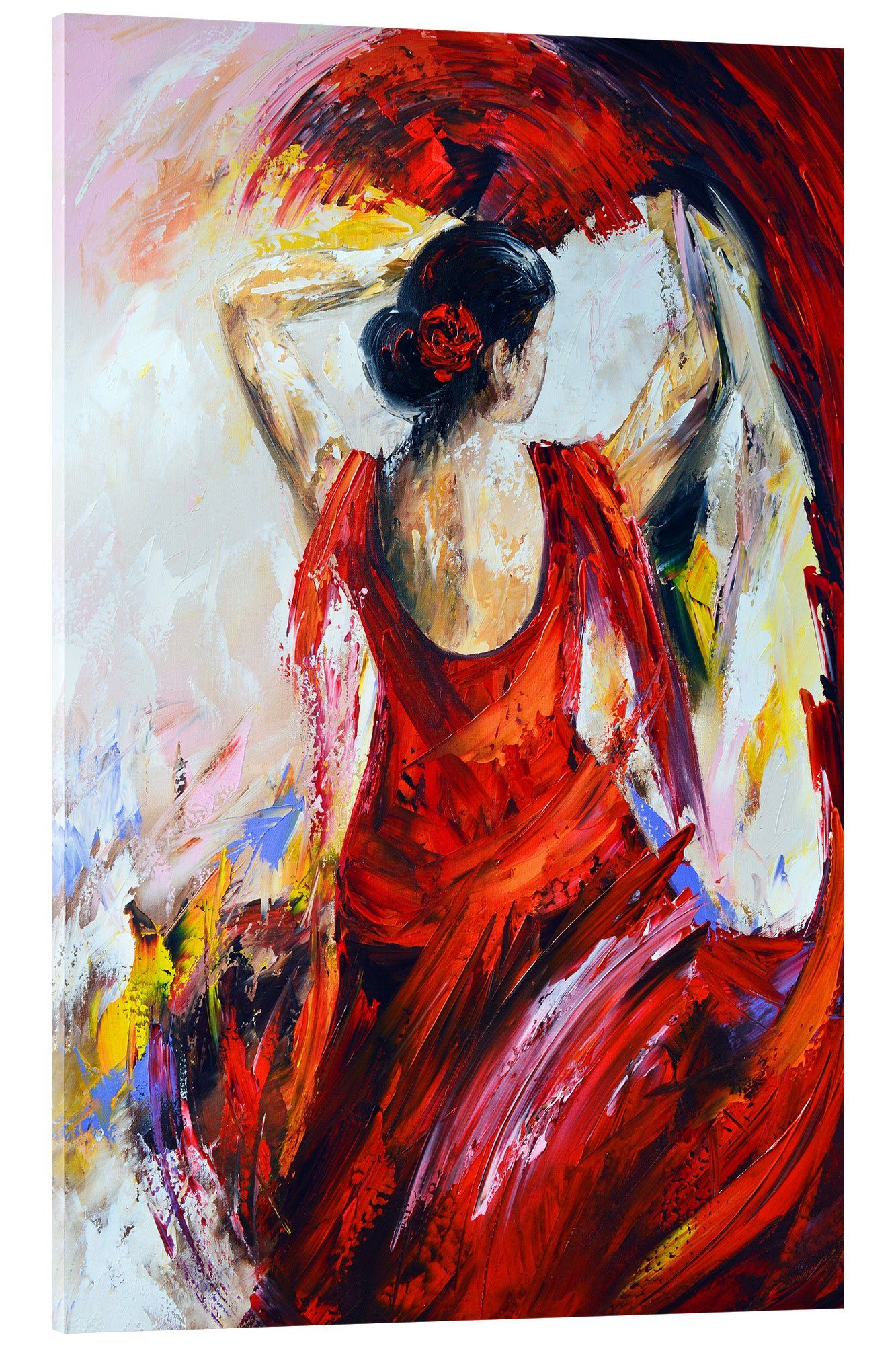 Posterlounge Wandbild Flamenco-Tänzerin III, Theheartofart Gena, erhältlich als Poster, Leinwandbild, Wandsticker oder Acrylglasbild