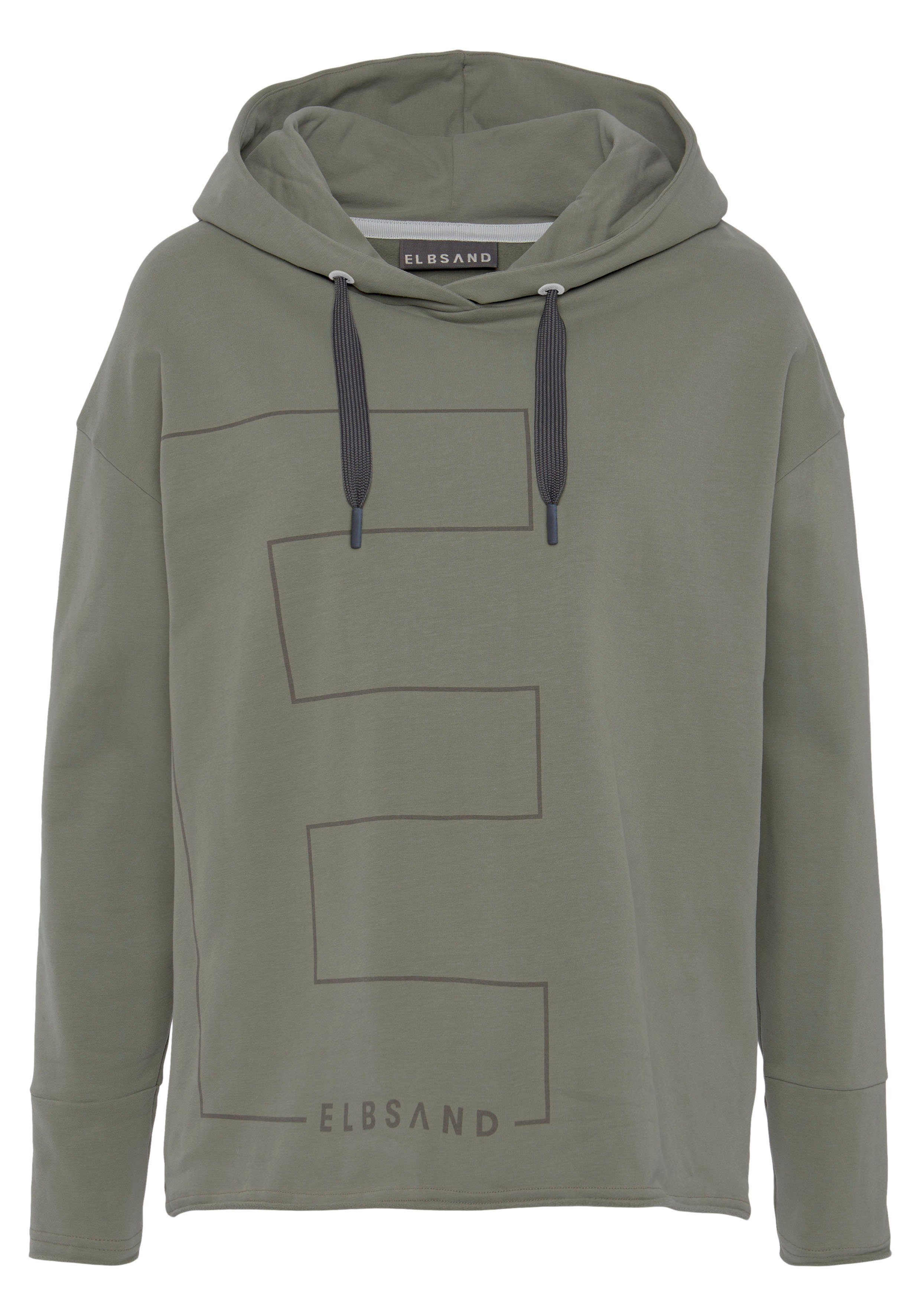 Elbsand Kapuzensweatshirt Dea khaki