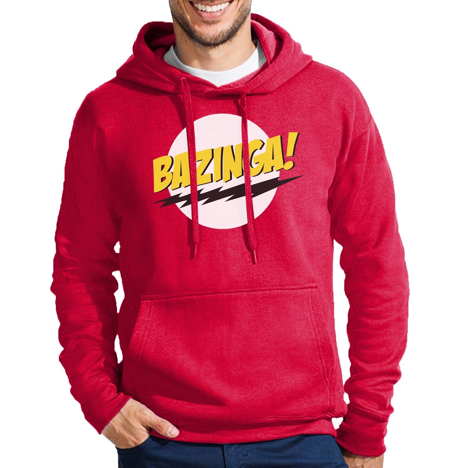 T-Shirt Herren Bazinga Logo Sheldon Big Bang Theorie