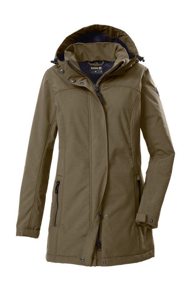 G.I.G.A. DX by killtec Softshellparka GW 36 WMN SFTSHLL PRK Softshellparka: wasserdicht, Teddyfell, 2-Wege-Reißverschluss
