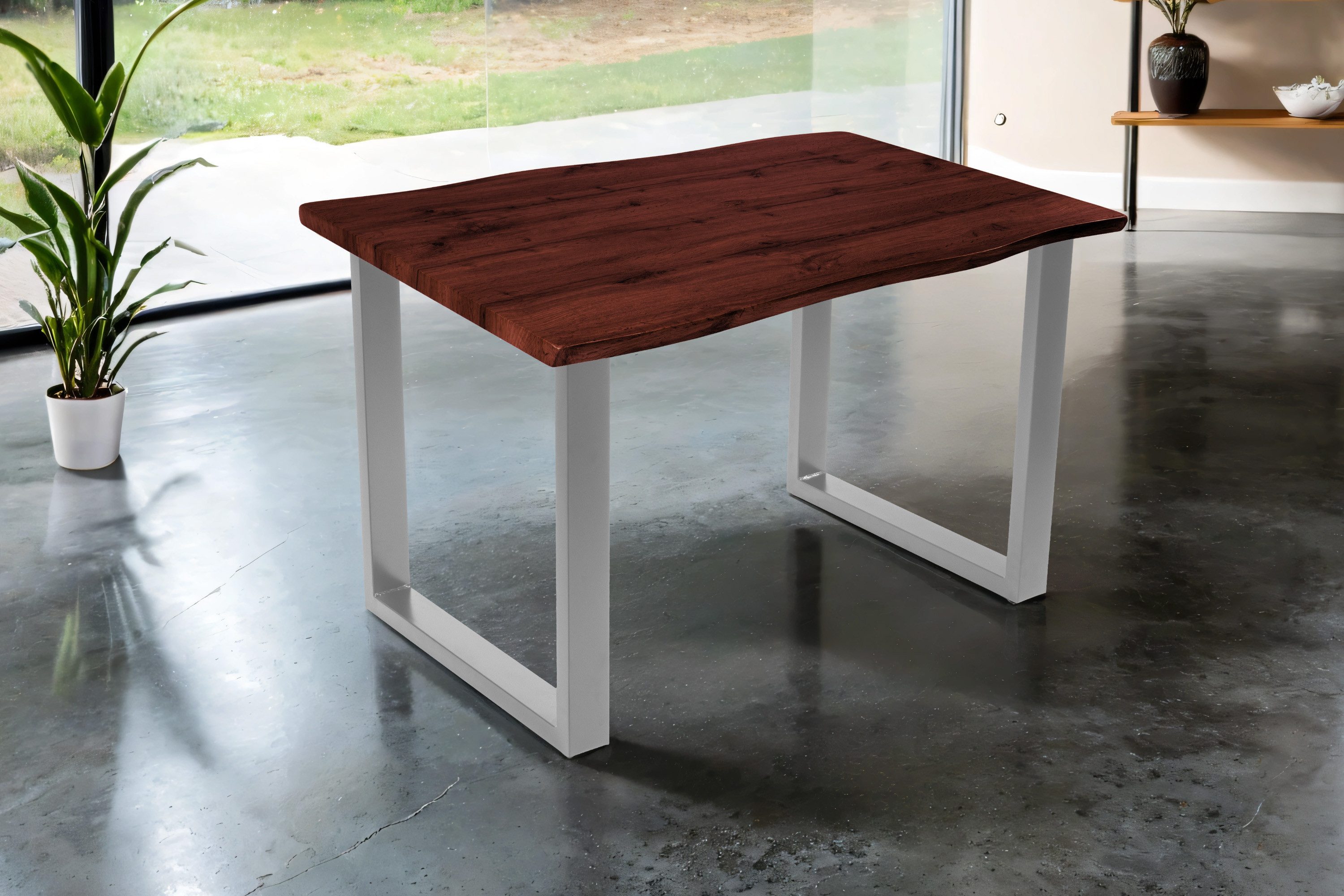 SAM® Esstisch Thora, verschiedene Holz-Optiken, U-Metallgestell, günstig online kaufen