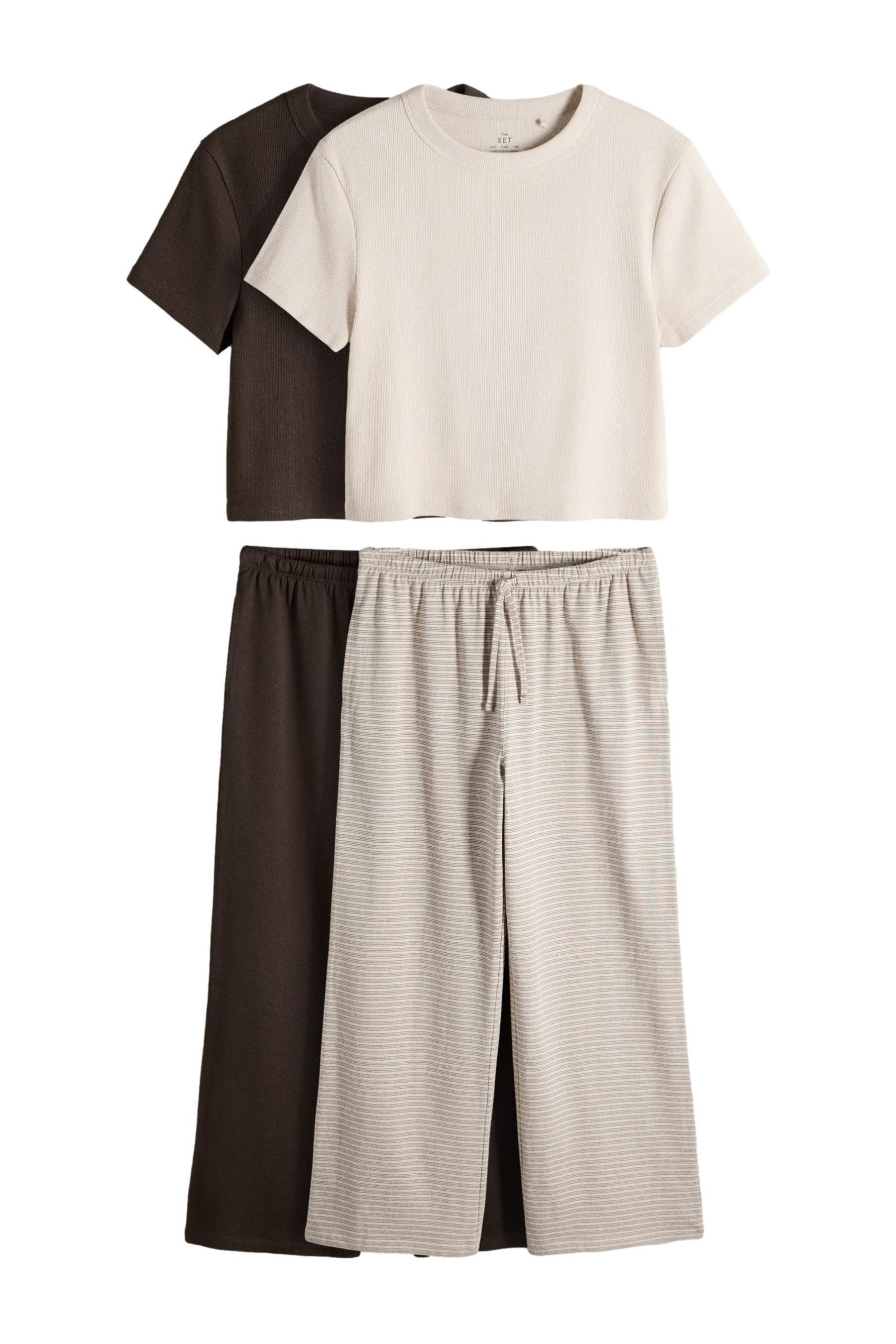The Set Top & Hose The Set Kurzarm-T-Shirts + Jogginghose im 2er-Pack (4-tlg)