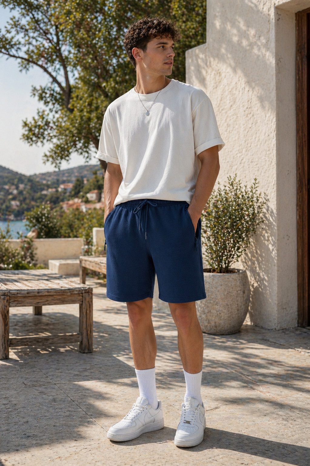 Smith & Solo Sweatshorts Kurze Hose Herren Shorts (1-tlg) Elasthan