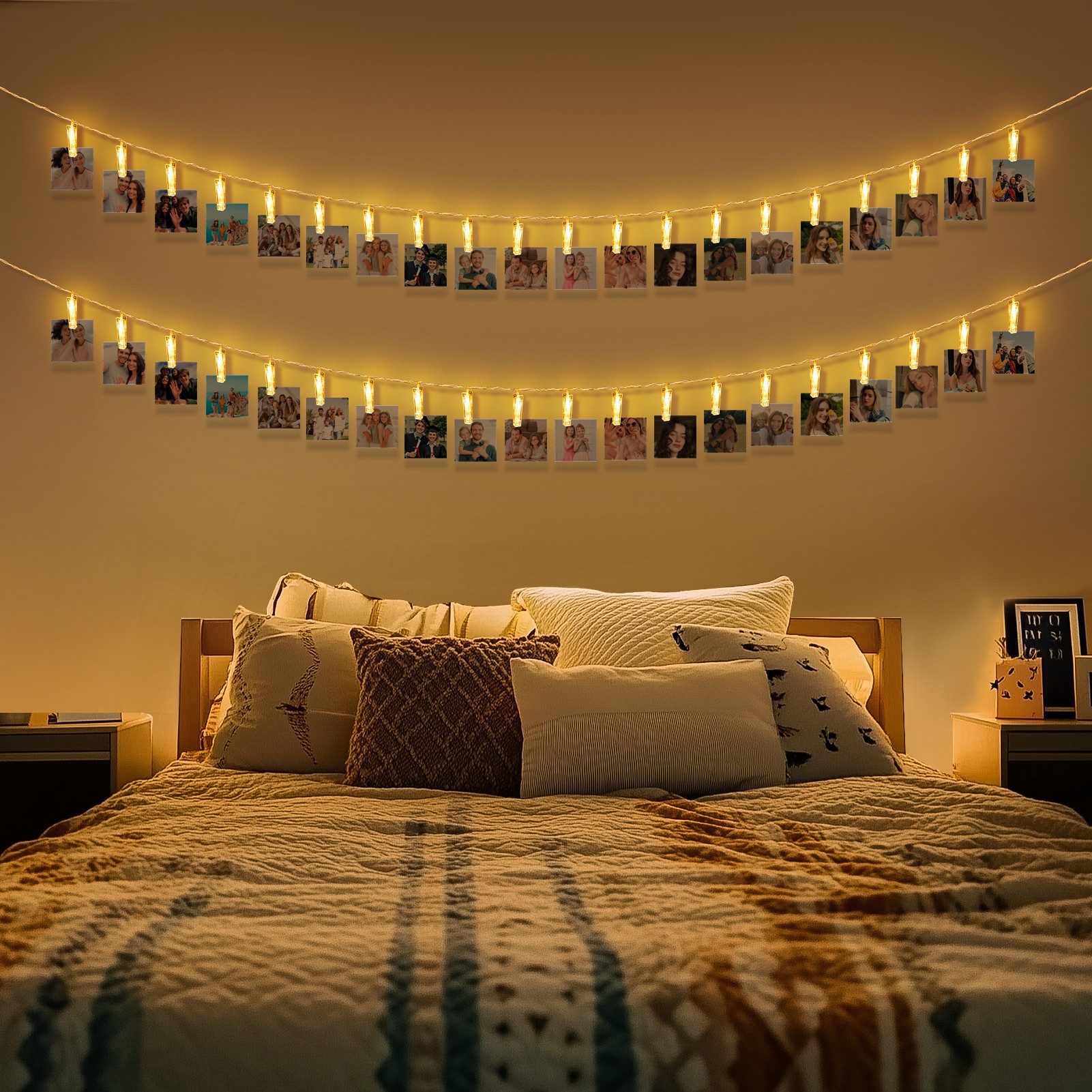 Tukrool LED-Lichterkette LED Fotoclips Lichterkette,40 Fotoclip-LEDs, günstig online kaufen