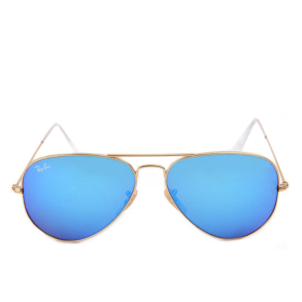 Ray-Ban Sonnenbrille Ray-Ban Aviator Large RB3025 112/17 Matte Arista Grey Mirror Blue