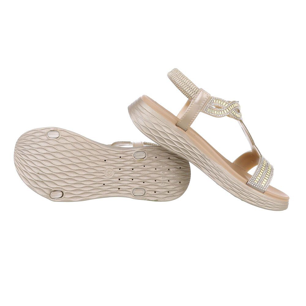 Ital-Design Damen Freizeit Riemchensandalette Keilabsatz/Wedge Keilsandalet günstig online kaufen