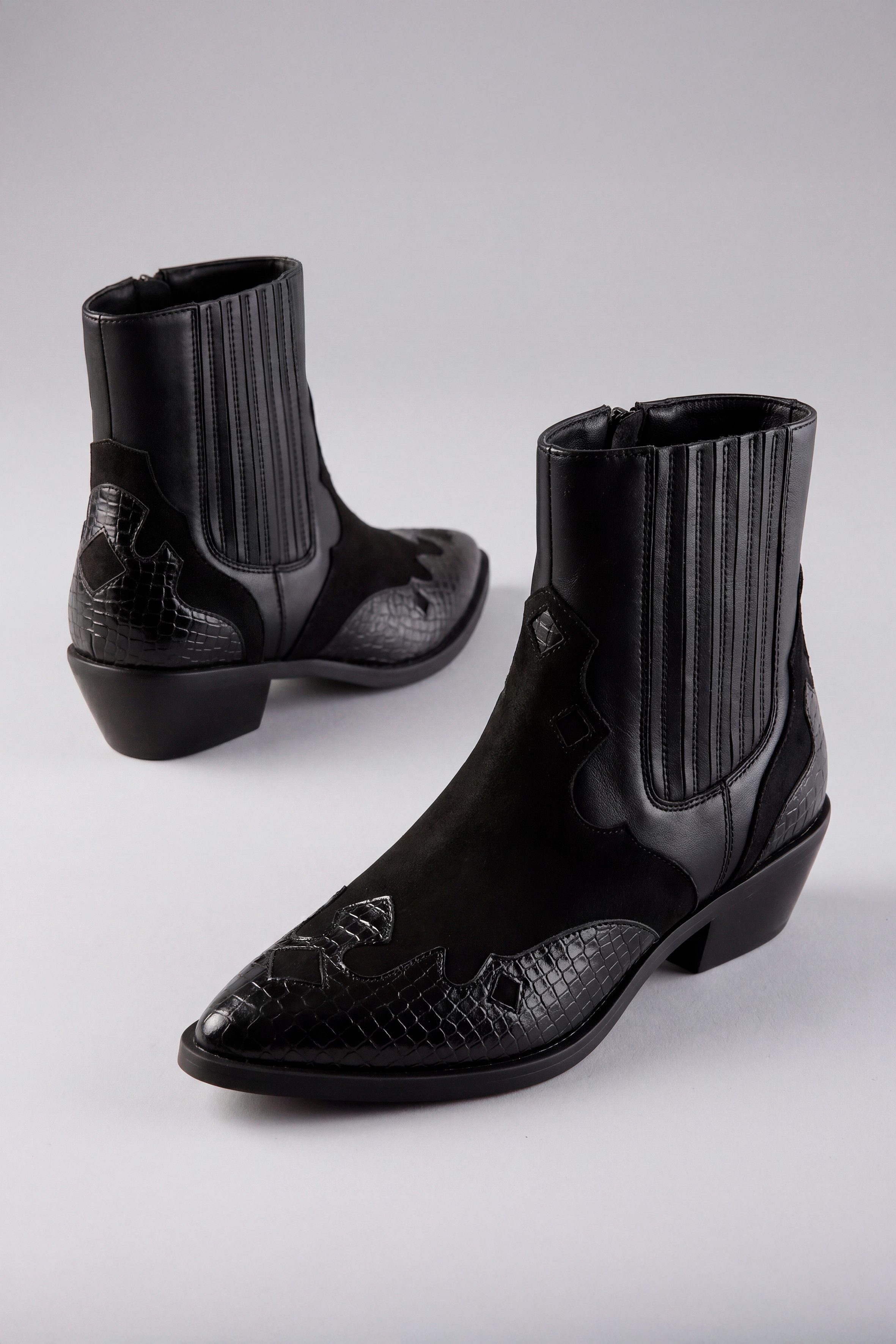 Aniston SHOES Westernstiefelette Cowboystiefelette mit Stretch - NEUE KOLLEKTION