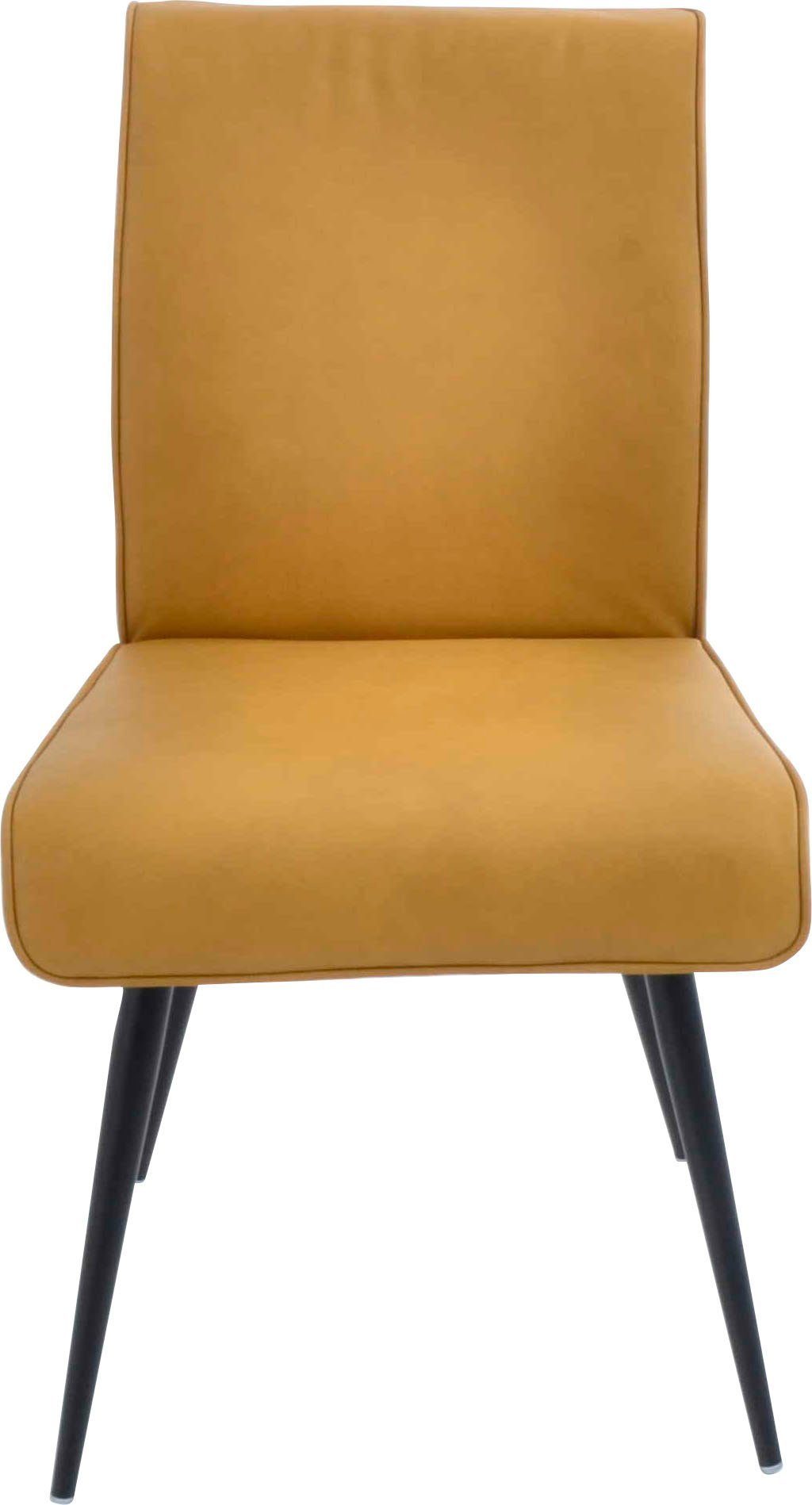 (1 Sitz, I Giacomo mit Metallfüße 4mm und St), 4- Keder Wohnen 4-Fußstuhl Rücken Komfort Fußstuhl umlaufenden am & K+W