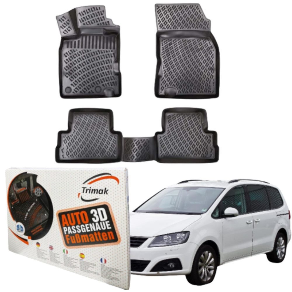 Passform-Fußmatten Oder Kofferraumwanne Oder Set kompatibel mit Seat Alhambra