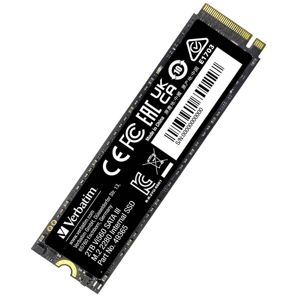 Verbatim Interne M.2 SATA SSD 2280 49365 SSHD-Hybrid-Festplatte, 3D NAND