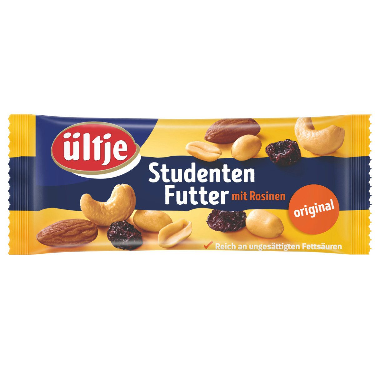 UELTJE Knabberei, ültje Studentenfutter Original Nuss Kernmischung mit Rosinen 50g