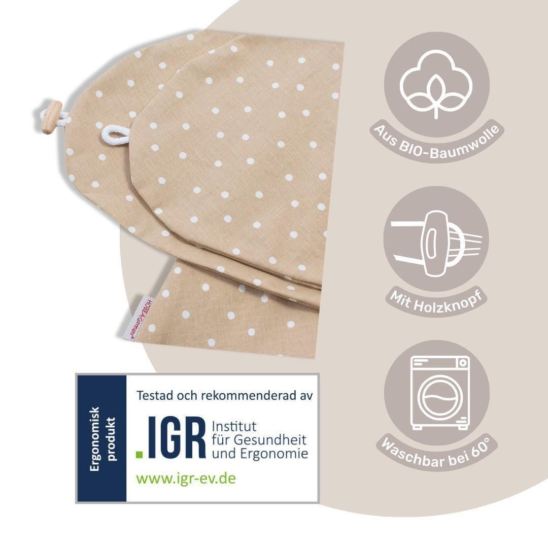 HOBEA-Germany Stillkissenbezüge Bezug für Stillkissen Punkte beige, 100% BI günstig online kaufen