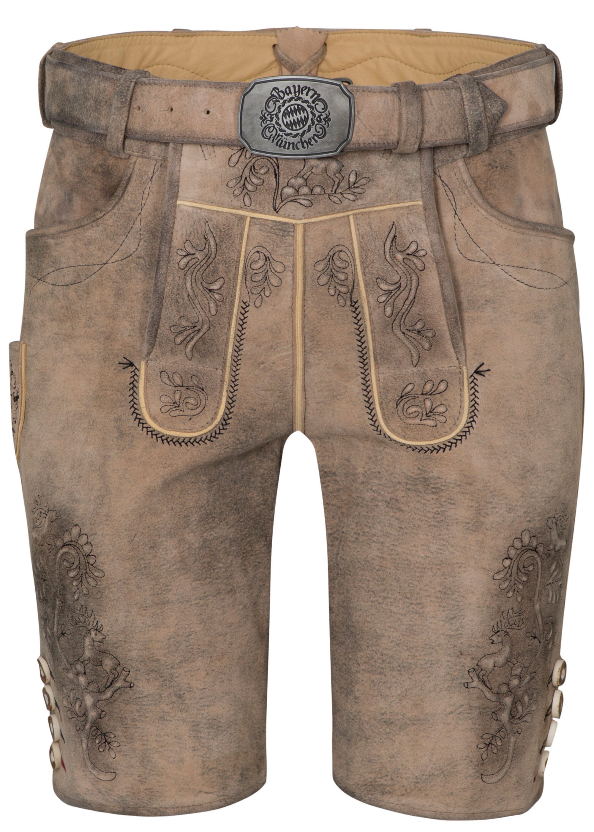 Spieth & Wensky Shorts FCB-Gotteszell-Lederhose/FCBGü (1-tlg) günstig online kaufen