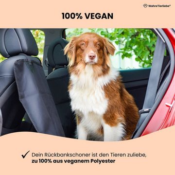 Wahre Tierliebe Tier-Autoschondecke Hundedecke Auto Rückbank, universelle Passform, waschbar