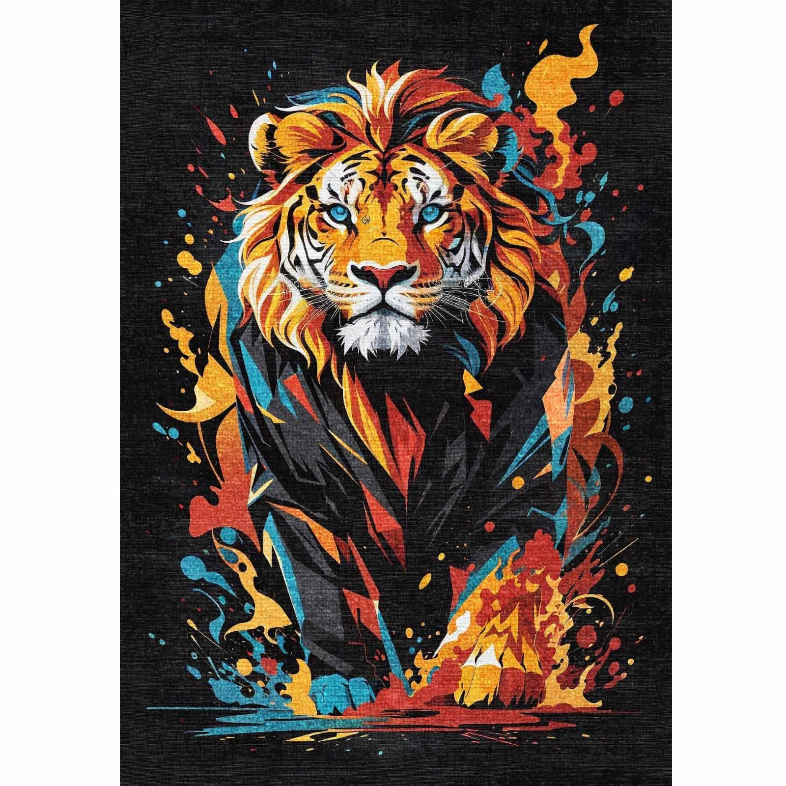 Bamyum Teppich Lions Teppich mit Chenille günstig online kaufen