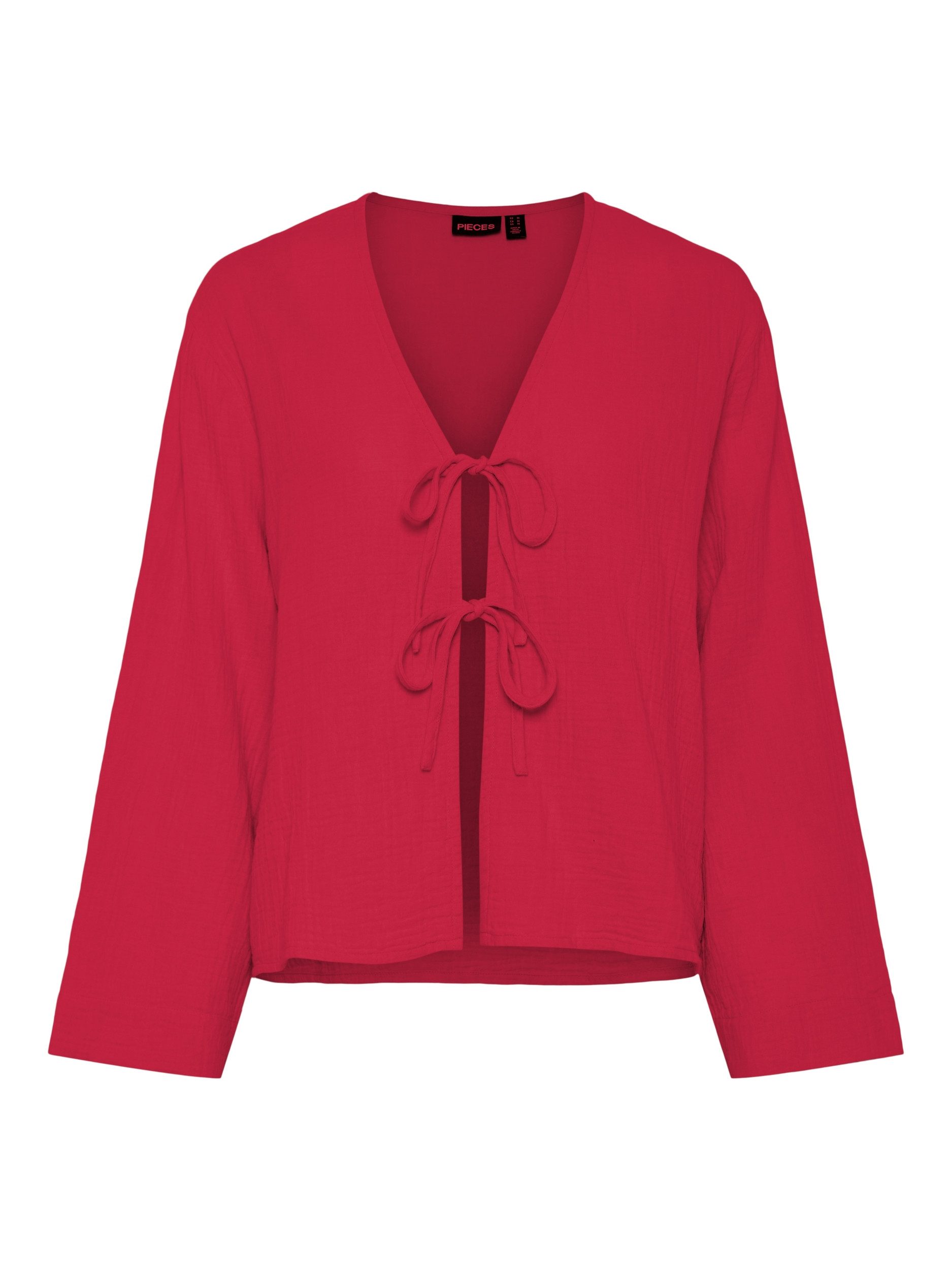 pieces Shirtjacke - stylische Pieces Shirtjacke aus Musselin-Stoff