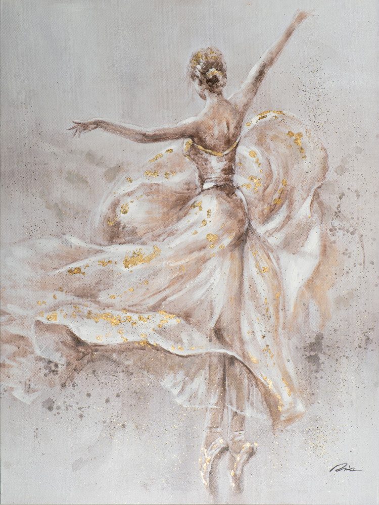 ArtUniverse Gemälde Leinwandbild Ballerina 90 x 120 cm, Menschenmotiv