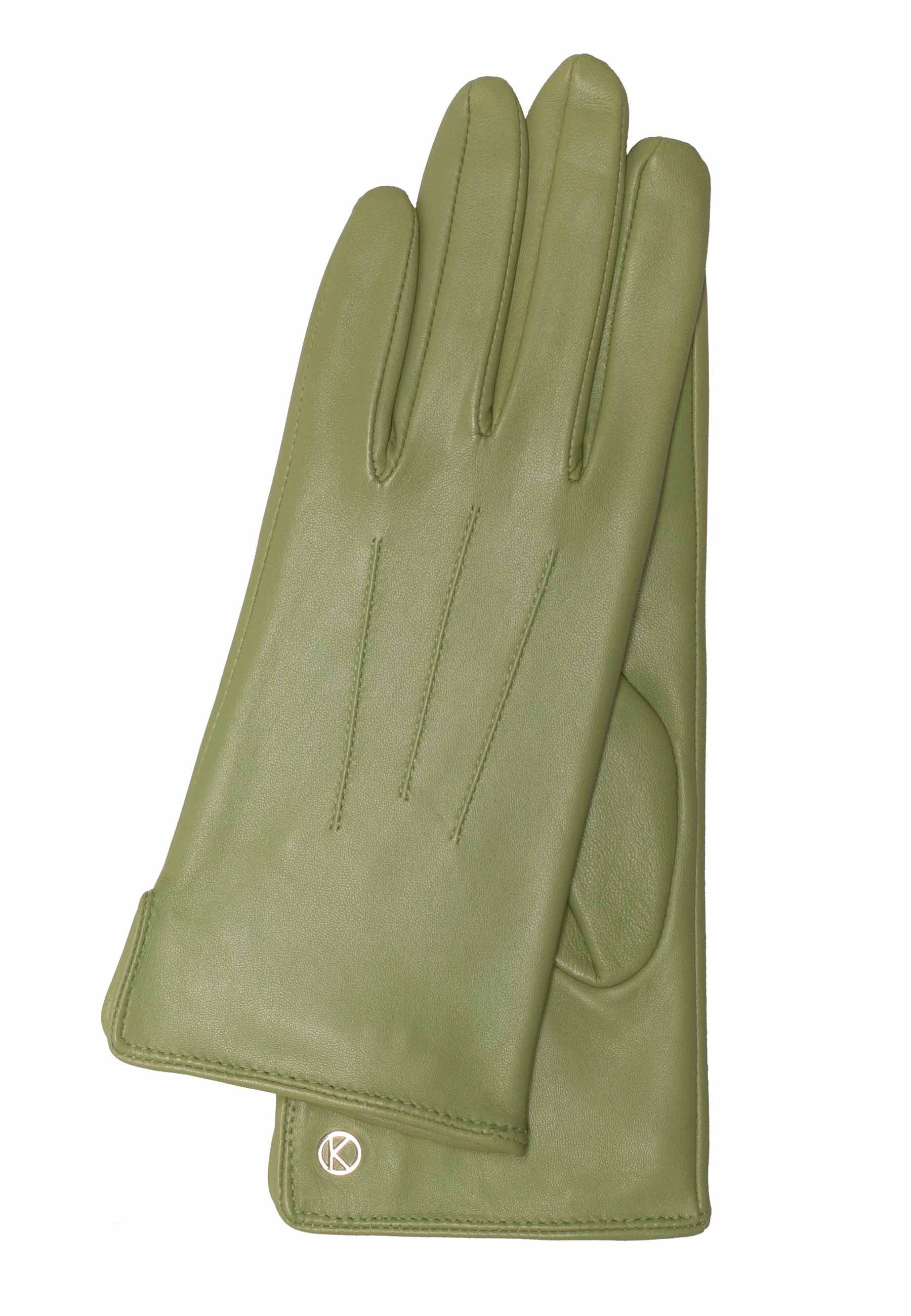 KESSLER Lederhandschuhe Style Carla (Paar, 1-St., Handschuhe) Leather Working Group zertifiziertes Leder, REPREVE® Fleecefutter