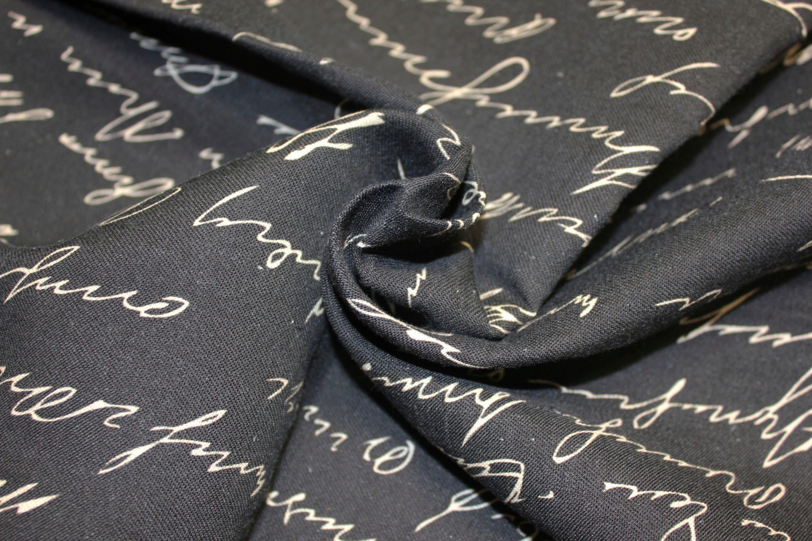 Vorhang Scribble, Jacquard, schwarz/naturweiß Bio-Baumwolle aus Adam, Kräuselband St), blickdicht, (1 nachhaltig