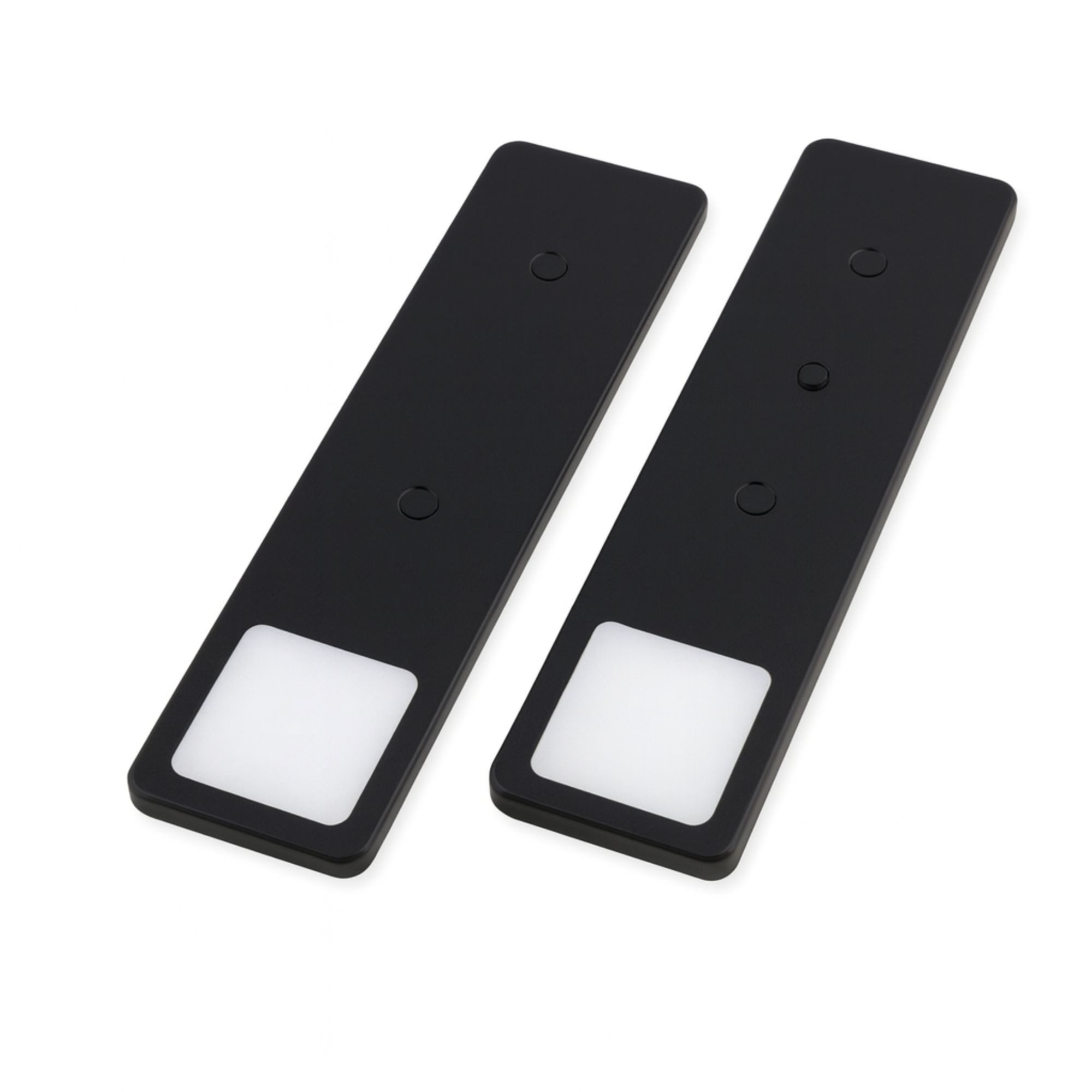 kalb LED Unterbauleuchte LED Unterbauleuchte Solid2, SET schwarz, mech. Schalter, 3W, 2er Set warmweiß, warmweiß/neutralweiß