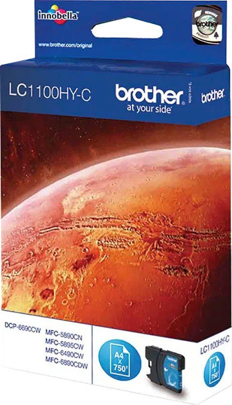 Brother LC-1100HY-C Tintenpatrone (1-tlg) cyan