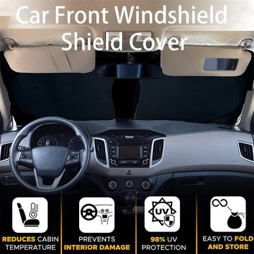 Rutaqian Autosonnenschutz Sonnenschutz Auto Zubehör UV-Schutz Hitzeschutz Frontfenster Abdeckung
