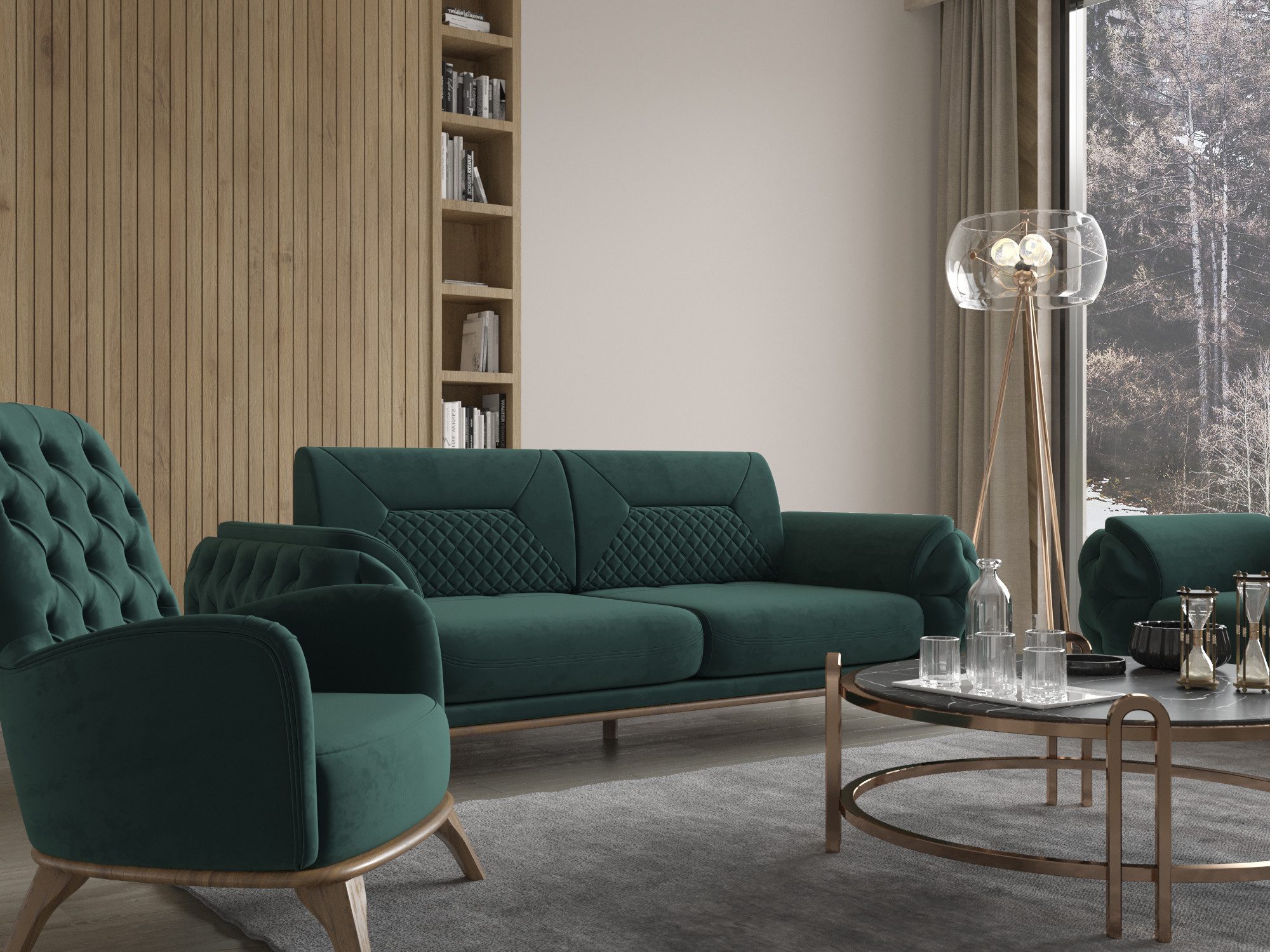 Möbeldreams Sofa Sofa-Set Ema 3-3-1 Modern günstig online kaufen