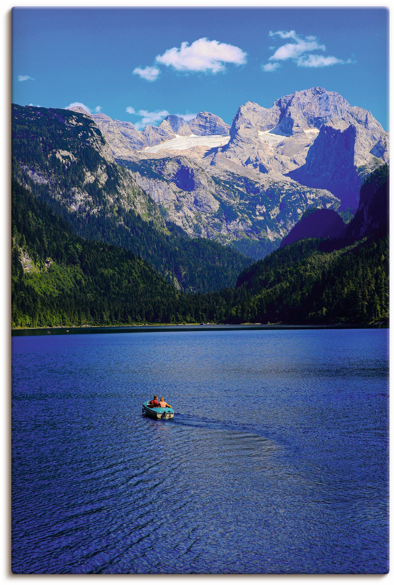 Dachsteingletscher, Gosausee Größen mit in Artland Poster (1 Seebilder Leinwandbild, St), versch. als Alubild, Wandbild oder Wandaufkleber