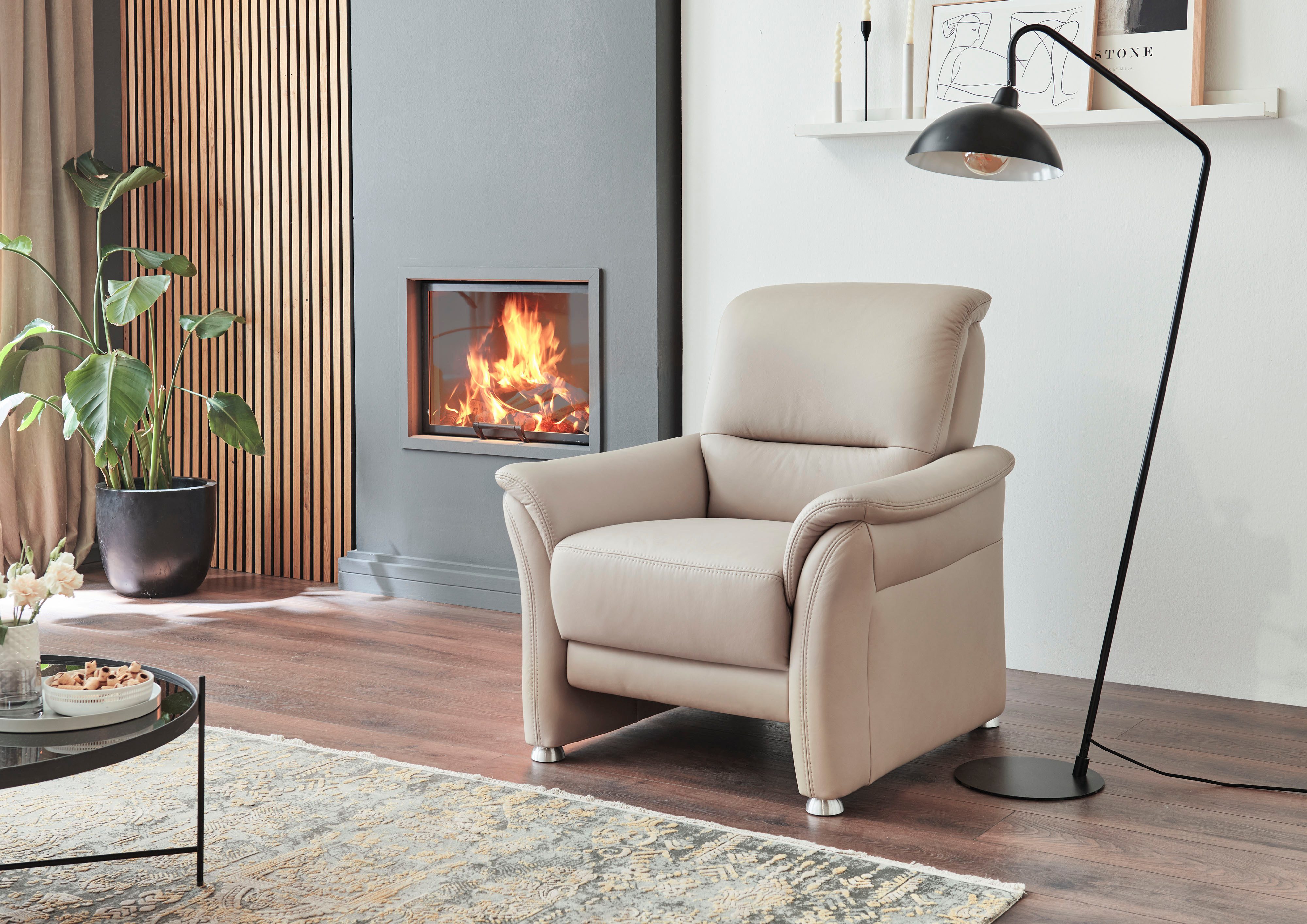 Die PlanBar Sessel PN-PF23182, Sitzhöhe 49 cm, Federkernpolsterung, frei im Raum stellbar