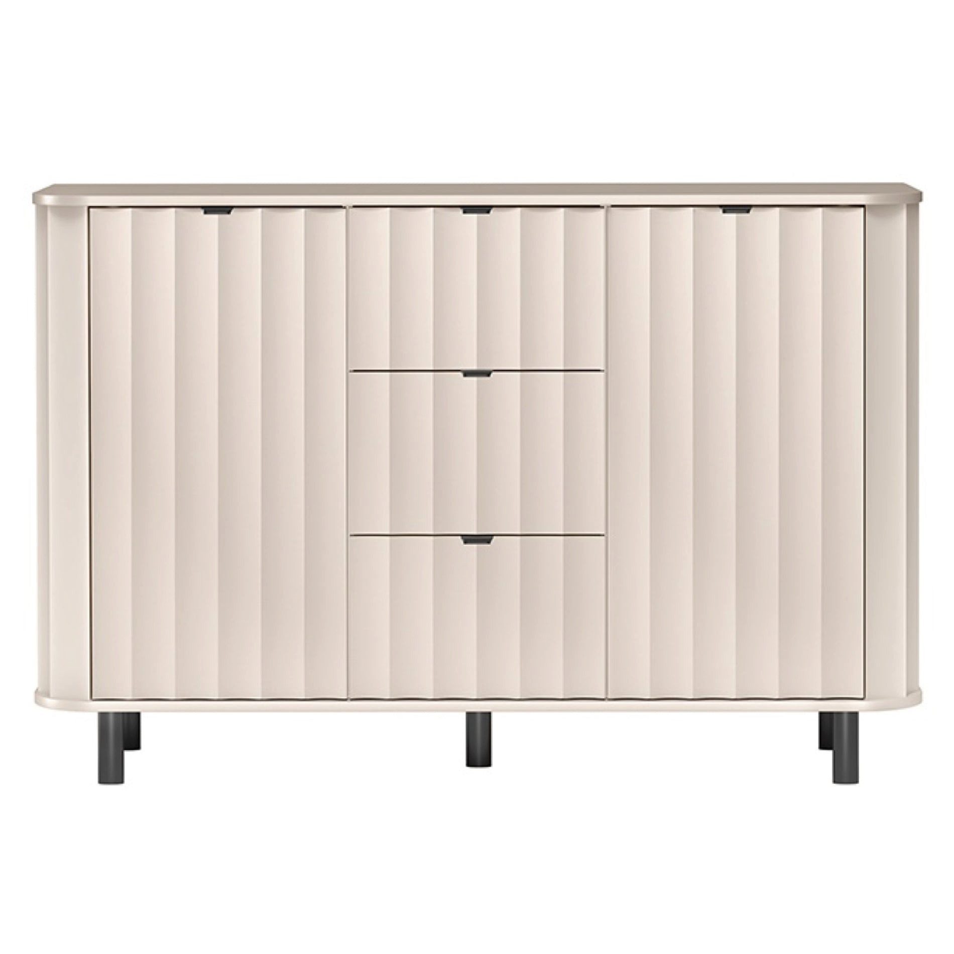 Selsey Sideboard NOVADO, mit geriffelten Fronten, 3 Soft-Close-Schubladen, günstig online kaufen