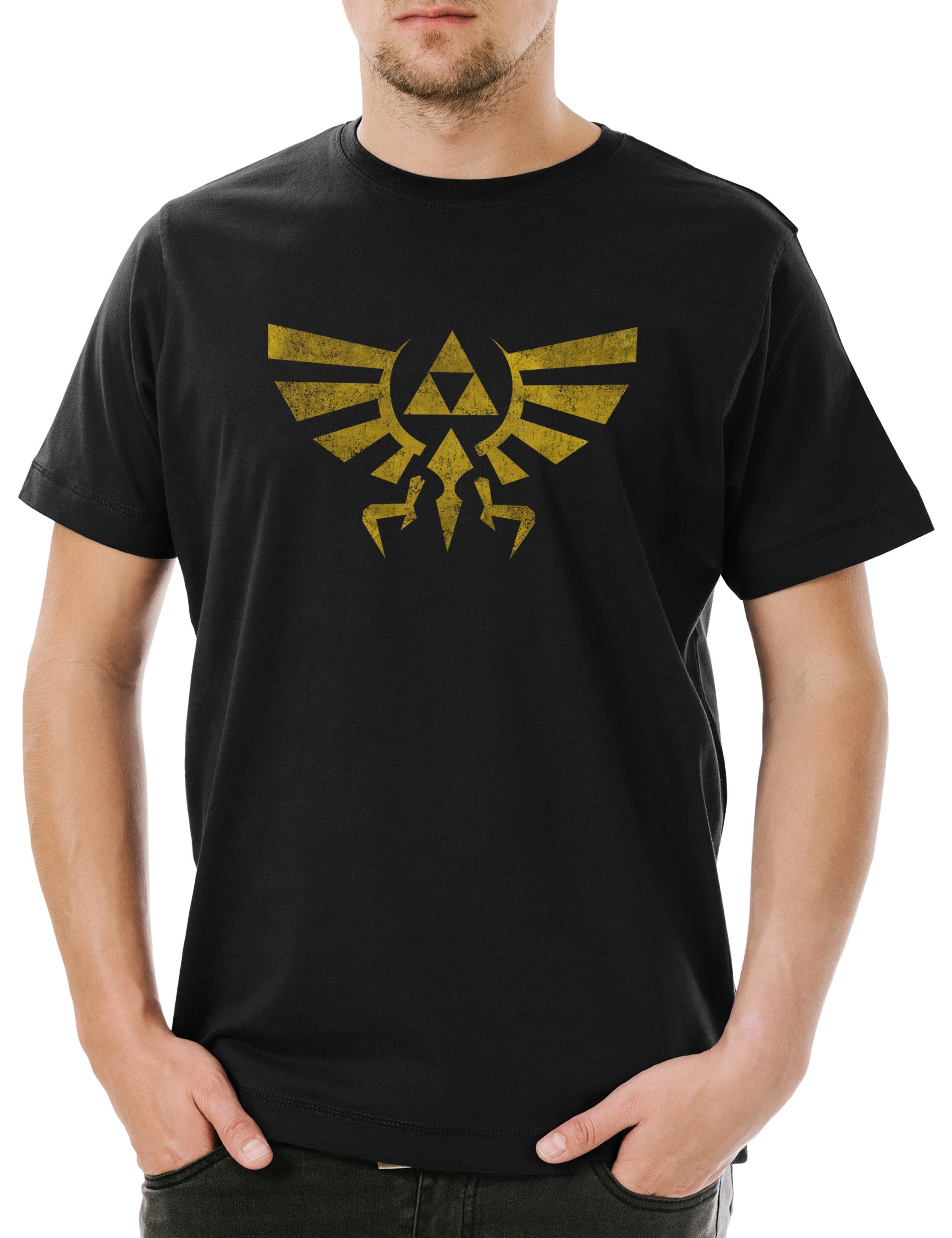 Urban Backwoods Print-Shirt Triforce Vintage Logo günstig online kaufen