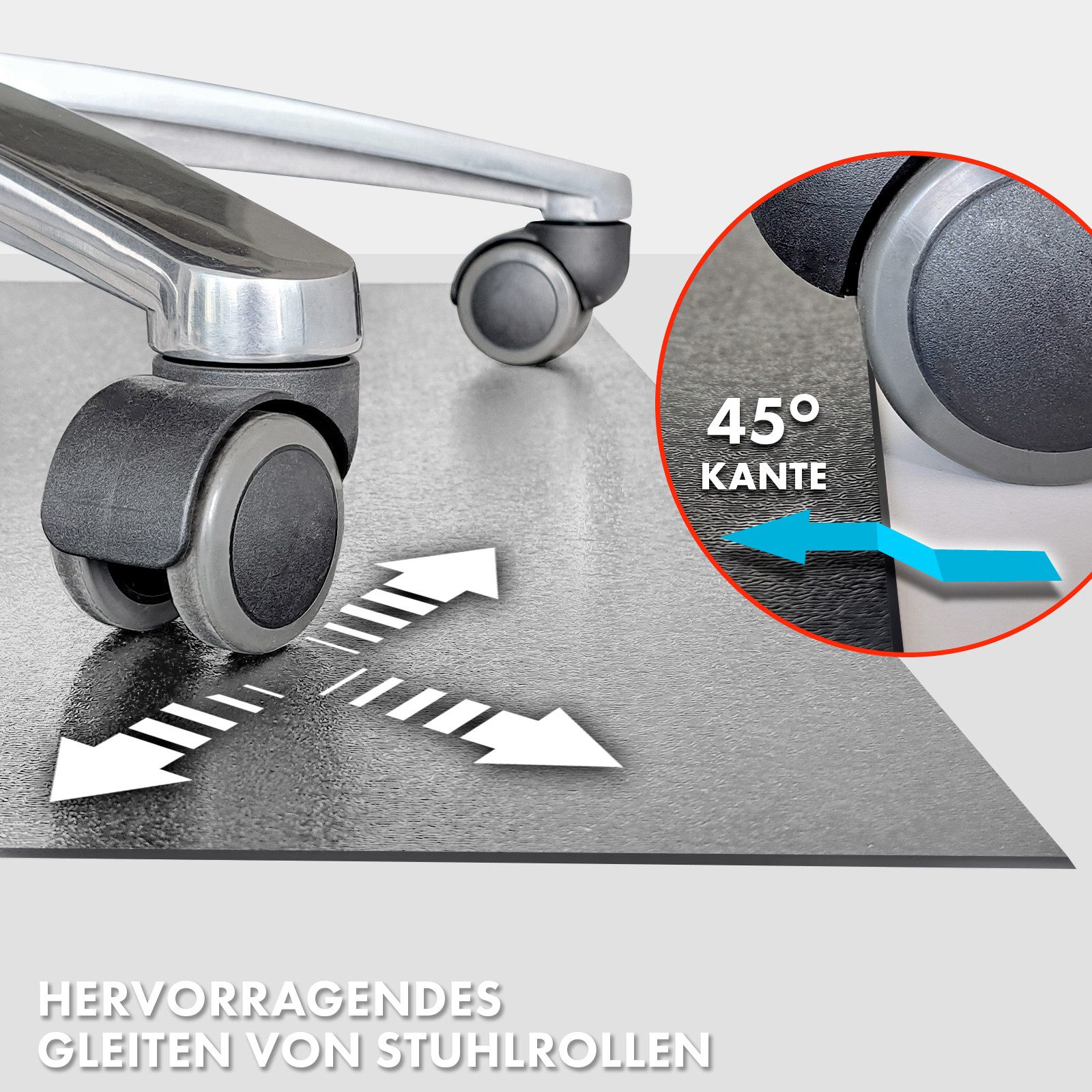 Kubus Bodenschutzmatte Delara mit abgeschrägter Kante, Optimaler Schutz, Erhältlich in vielen Farben und Größen – Bild 4 von 5
