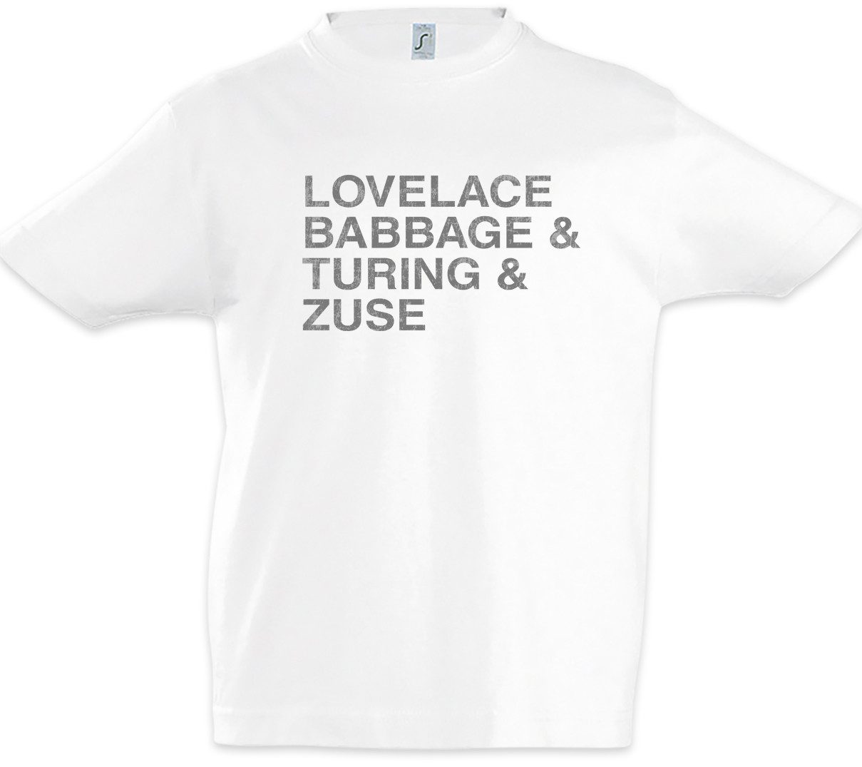 Print-Shirt Lovelace & Babbage & Turing & Zuse Kinder T-Shirt The Thrilling Ada