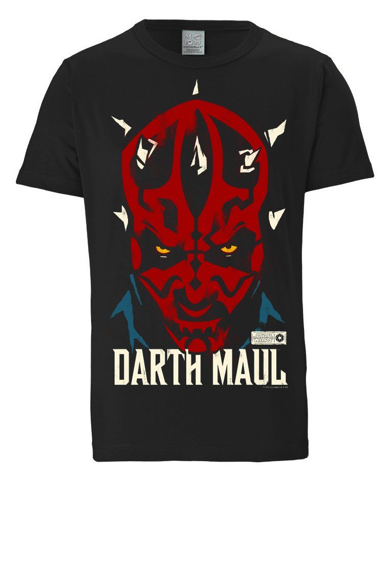 LOGOSHIRT T-Shirt Darth Maul der Sterne Krieg Star mit Wars-Print 