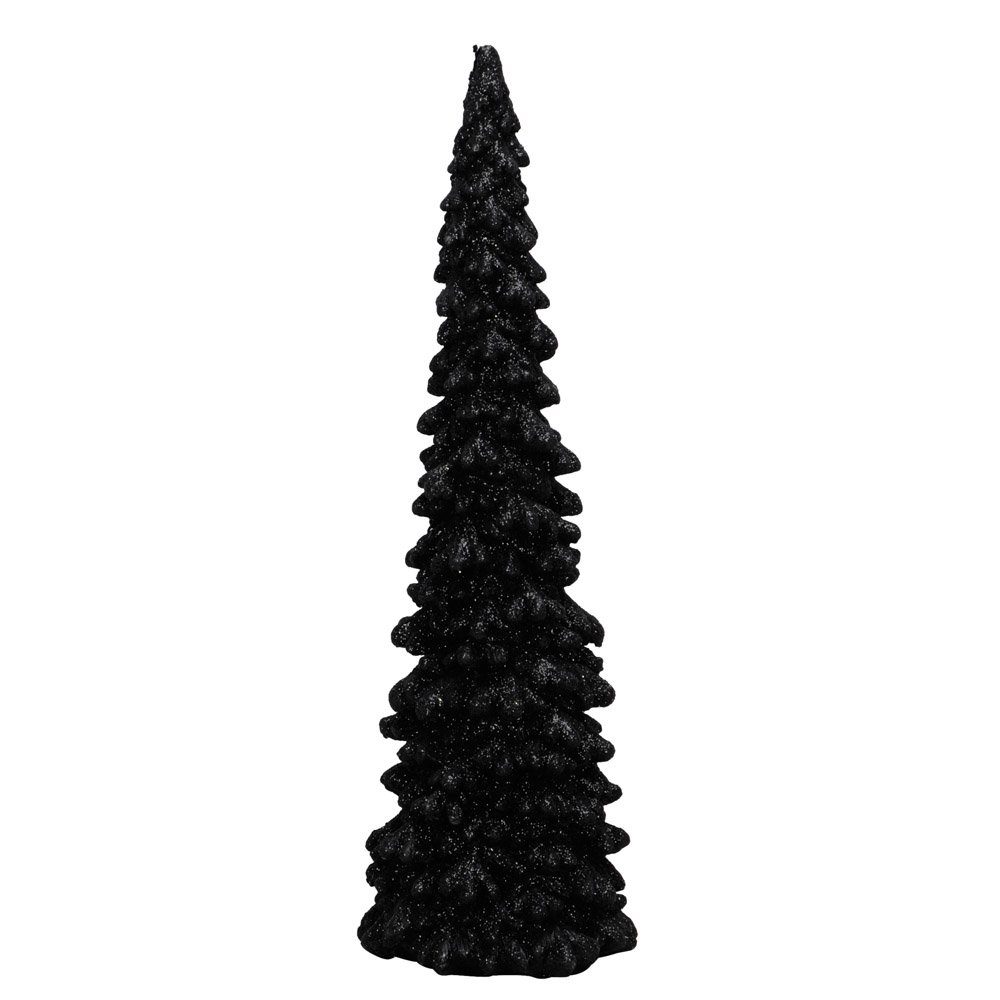 Posiwio Künstlicher Weihnachtsbaum Tannenbaum SHINY schwarz mit Glitzer