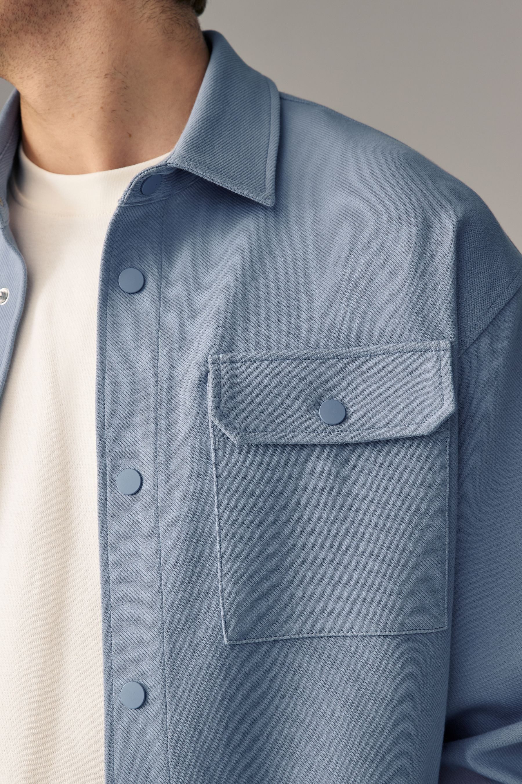 Next Hemdjacke Hemdjacke aus Jersey (1-St)