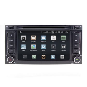 TAFFIO Für VW Touareg T5 Multivan 7"Touchscreen Android Autoradio DVD CarPlay Einbau-Navigationsgerät