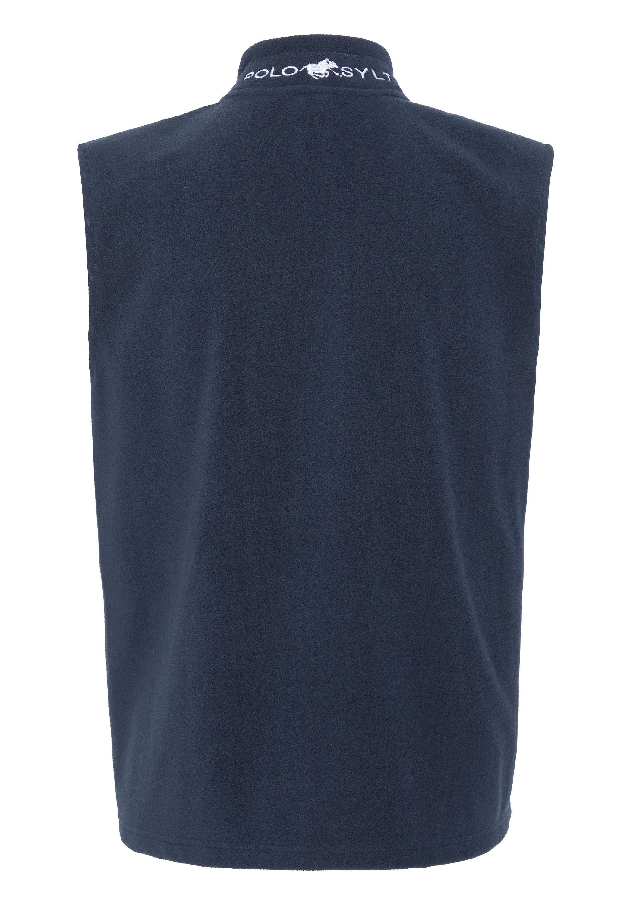Polo Sylt Fleeceweste mit Label-Stitchings günstig online kaufen