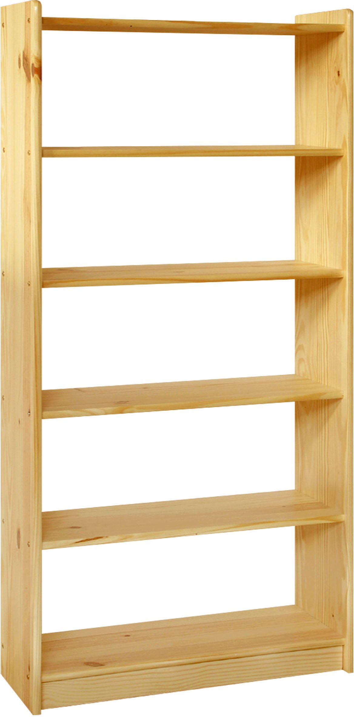 MÖBILIA Bücherregal, 1-tlg., gefertigt aus massivem Kiefernholz