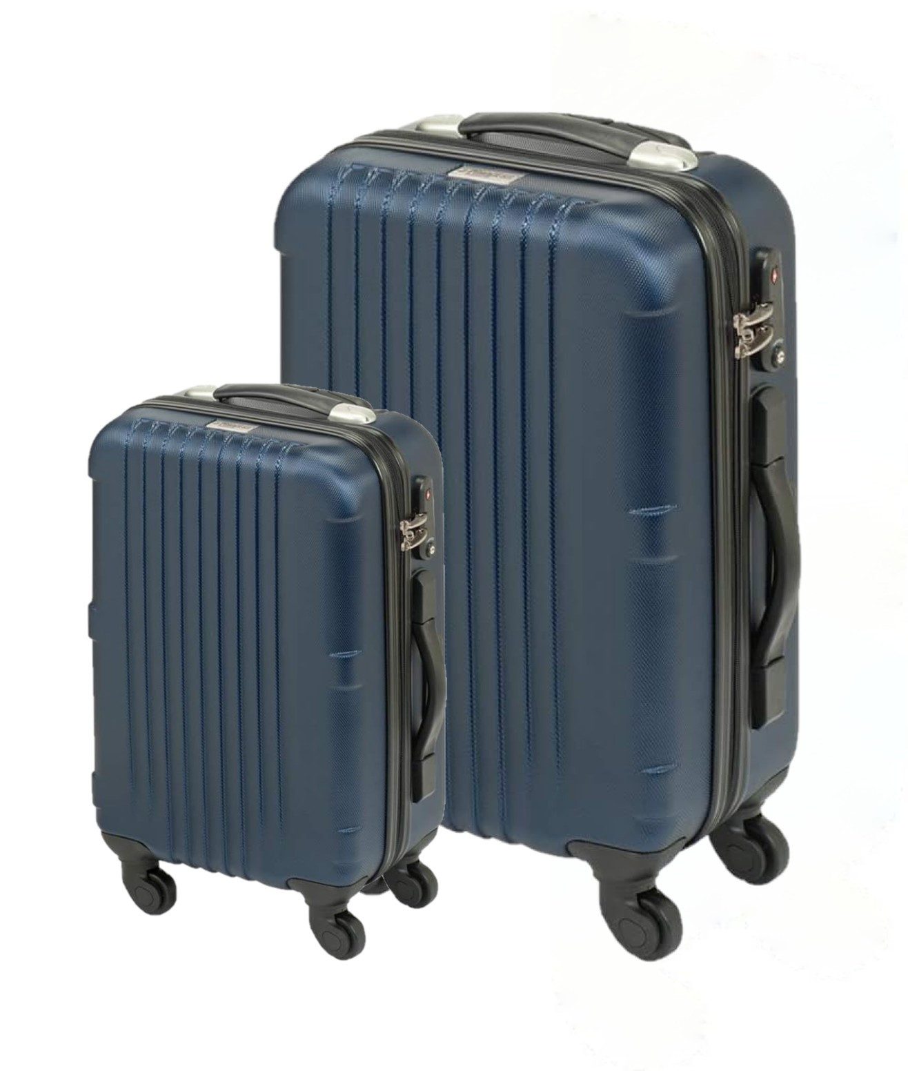 Princess Traveller Kofferset Princess Traveller Hartschale San Francisco L/S Navy, 4 Rollen, (San Francisco, 2 tlg., S+L)