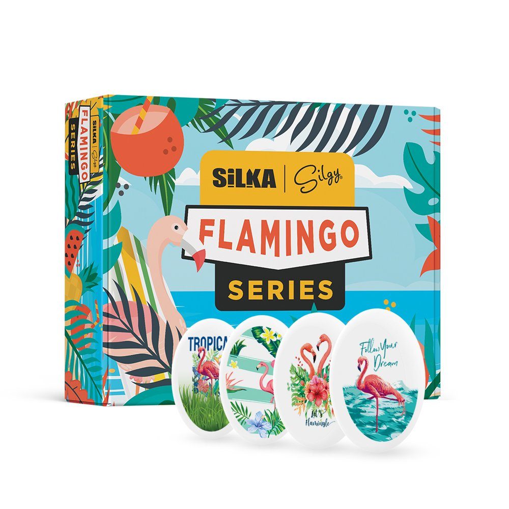 SiLKA Radiergummi 36 Stück Flamingo Radiergummis, Radierer für Kinder und Erwachsene