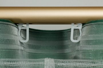 Gardine Wellenfalten - transparent / Breite: 80mm / 1:2.0 - L101, rewagi, Verkaufseinheit: 5 Meter