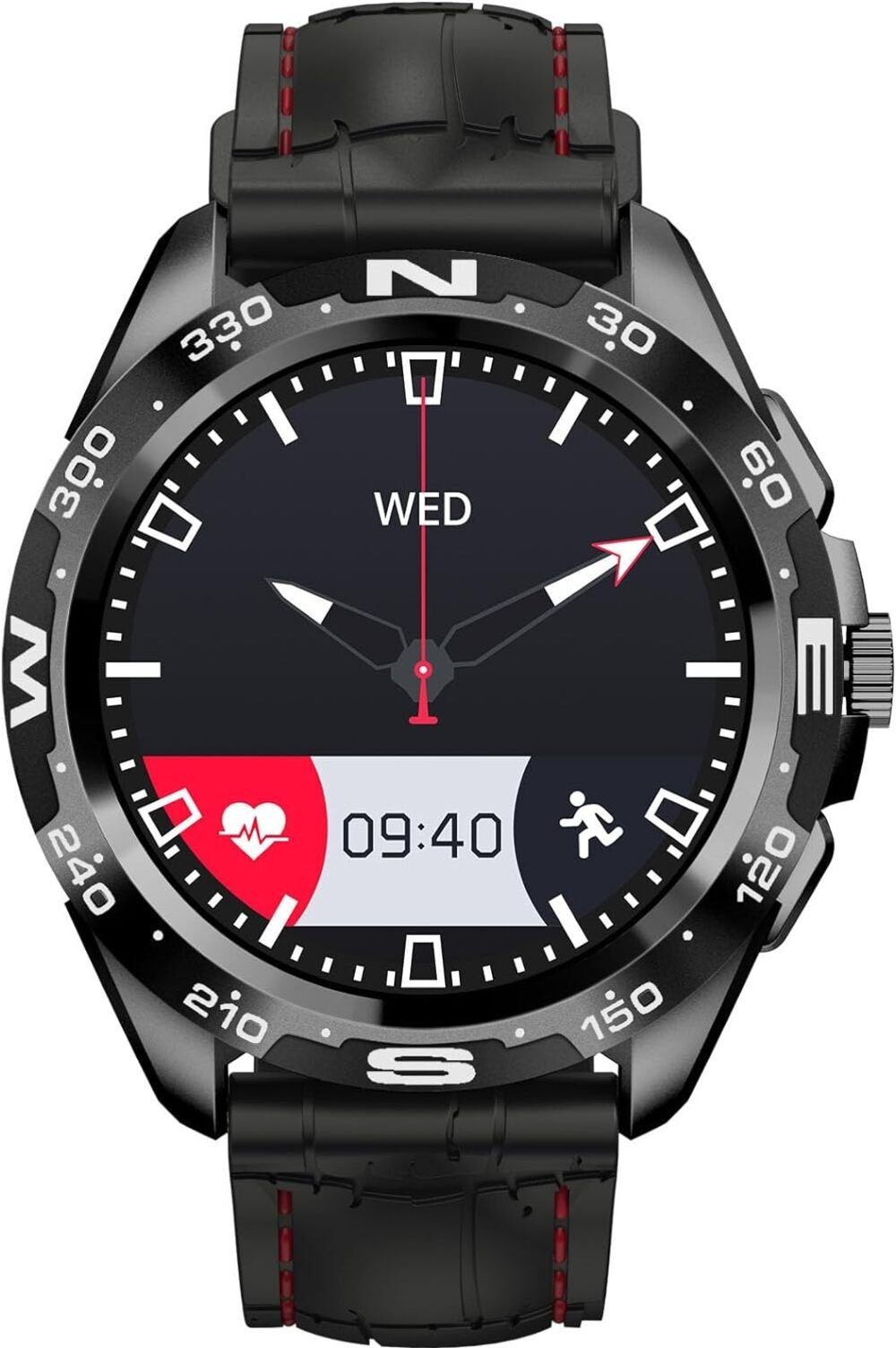 findtime IP67 Wasserdicht Herren%27s Smartwatch (1,32 Zoll), mit Musik-Player Herzfrequenz Anruffunktion attraktivem Design