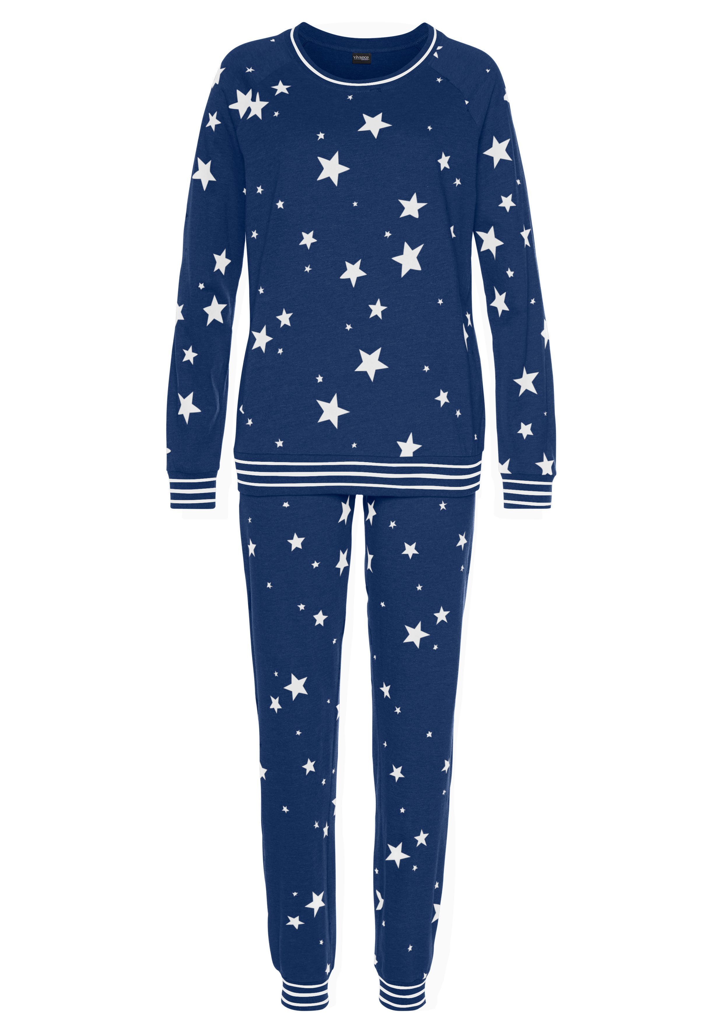 Vivance Dreams by Lascana Pyjama (Set, 2 tlg) mit Sternedruck – Bild 2 von 5