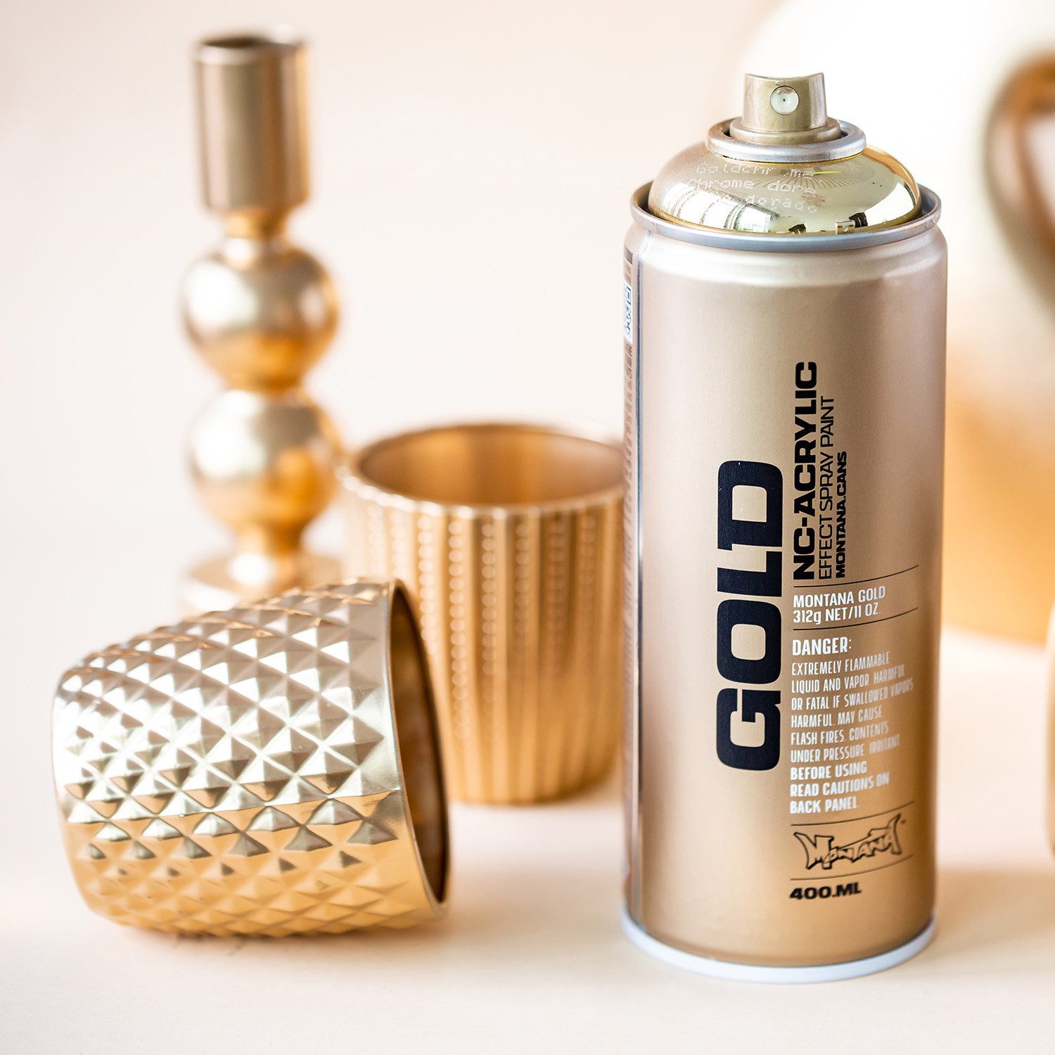 Montana Cans Sprühlack Sprühlack, Montana GOLD, Chrome Effect, 400ml, Farbauswahl