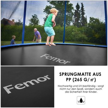 Femor Gartentrampolin, Ø 244/305/366 cm, TÜV GS Zertifiziert