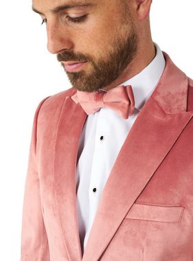 Opposuits Anzug Vintage Pink Velvet Deluxe Samtanzug Eleganter Samtanzug in hochwertiger Ausführung