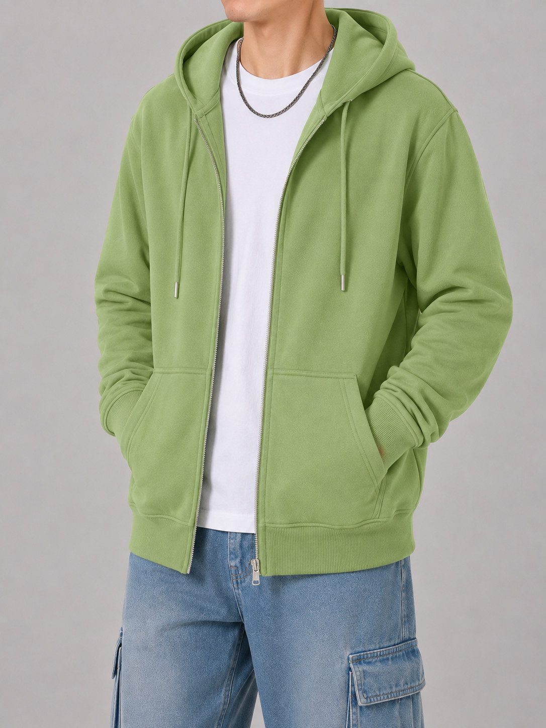 S&S Kapuzensweatjacke Herren Kapuzenjacke Zip-Hoodie (Packung, 1-tlg., Kapuzensweatjacke) Sweatshirt Kapuze mit Reißverschluss