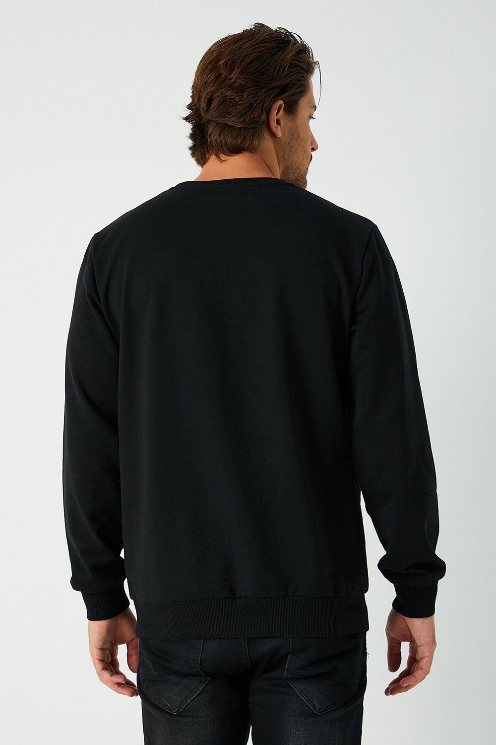COMEOR Sweatshirt Herren Pullover bequeme Sweater (1-tlg) aus Baumwollmischung – Bild 4 von 5
