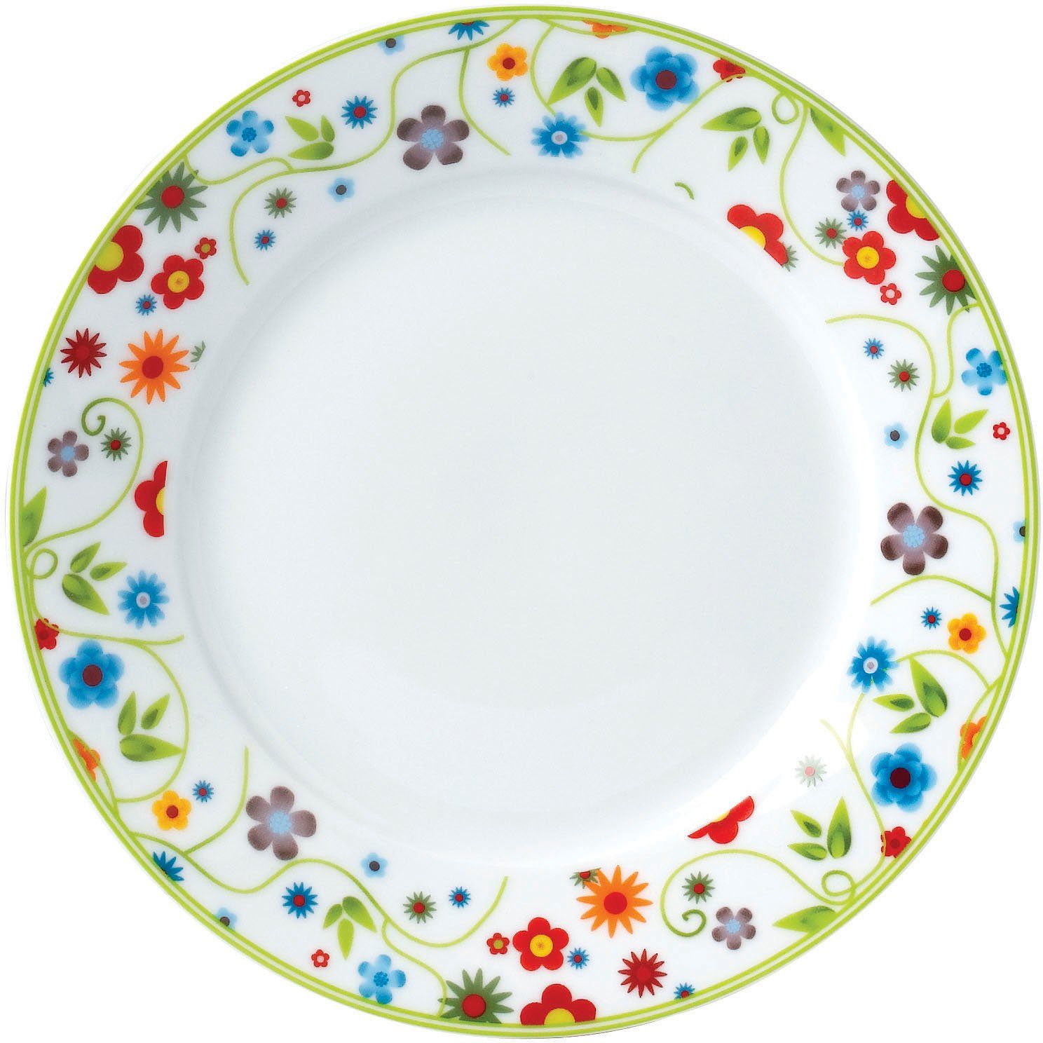 van Well Dessertteller Vario, (6 St), Porzellan, spülmaschinen- und mikrowellengeeignet, Ø 20 cm